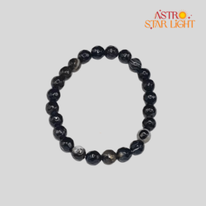 Black Onyx Diamond Cut Bracelet