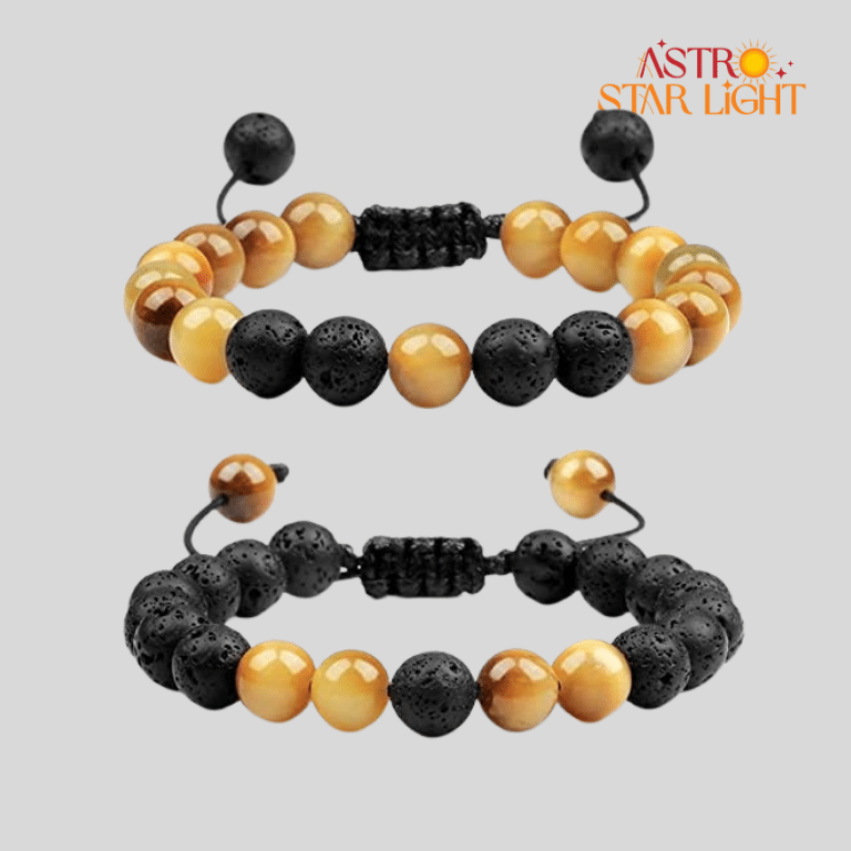 Cats Eye Lava Combo Bracelet