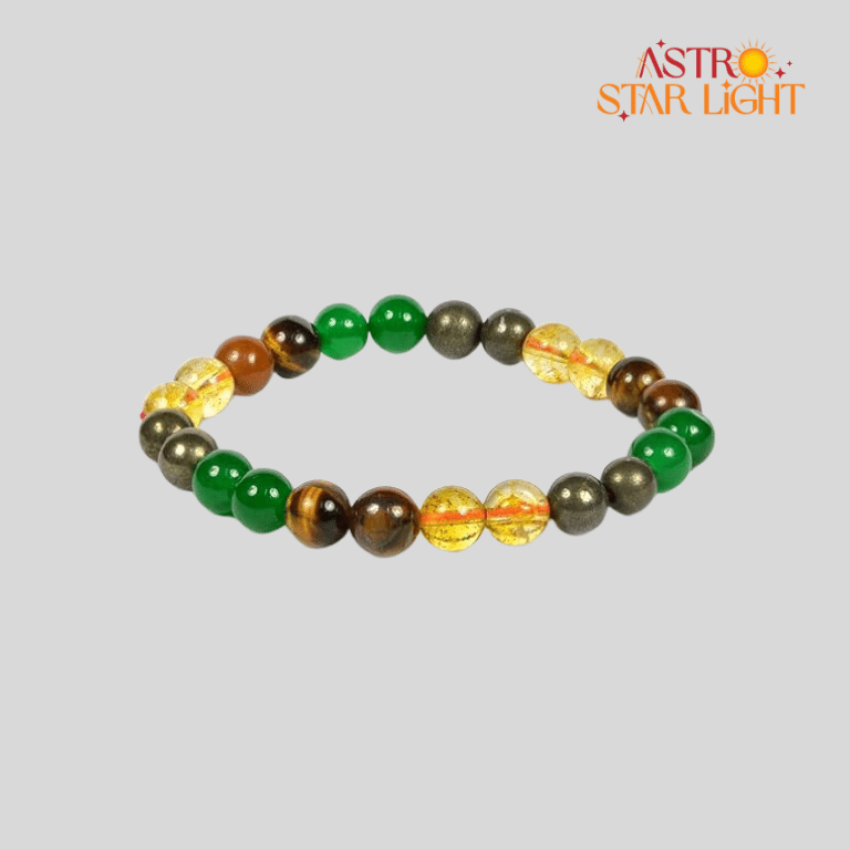 Citrine Aventurine Golden Pyrite Bracelet