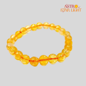 Citrine Diamond Cut Bracelet