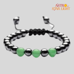 Hematite Green Single Layer Bracelet