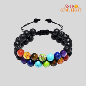 Lava 7 Chakra 2 Layer Bracelet