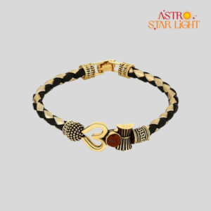 Om Kada Leather Bracelet