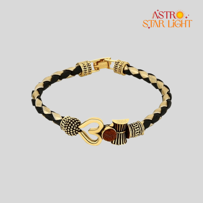 Om Kada Leather Bracelet