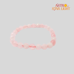 Rose Quartz Diamond Cut Bracelet